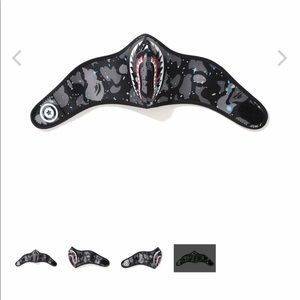 Bape Space Camo Shark Face Mask/covering